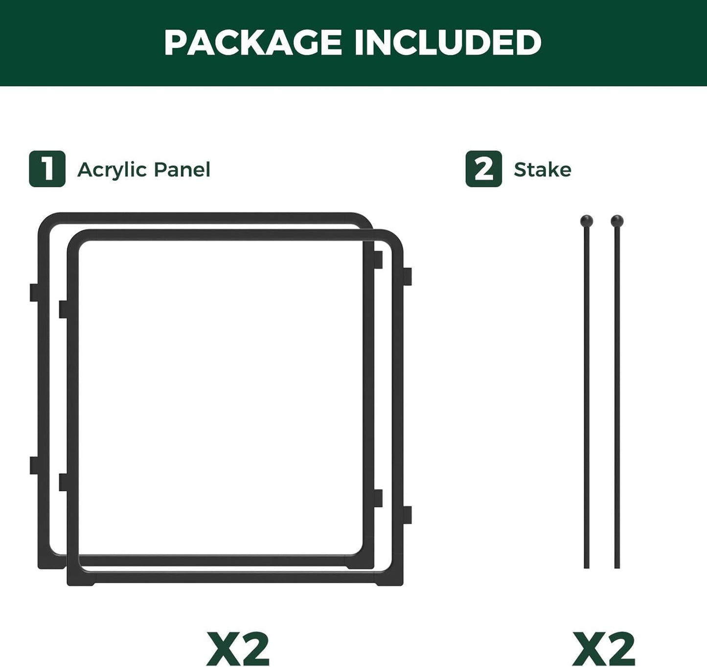 FXW Homeplus Unleashed Indoor Dog Playpen - Stress-Free and Safe Play, Heavy Duty 24 Inch 2 Acrylic Panels Dog Pen for Puppy and Small Dogs, Black│Patented