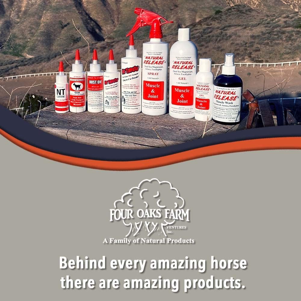 Natural Release Muscle Spray Treatment - Horse Liniment for Sore Muscles, Joint Pain, Tendon & Inflammation Relief - Easy to Use, Fast Acting, Alcohol & Menthol Free (8 oz)