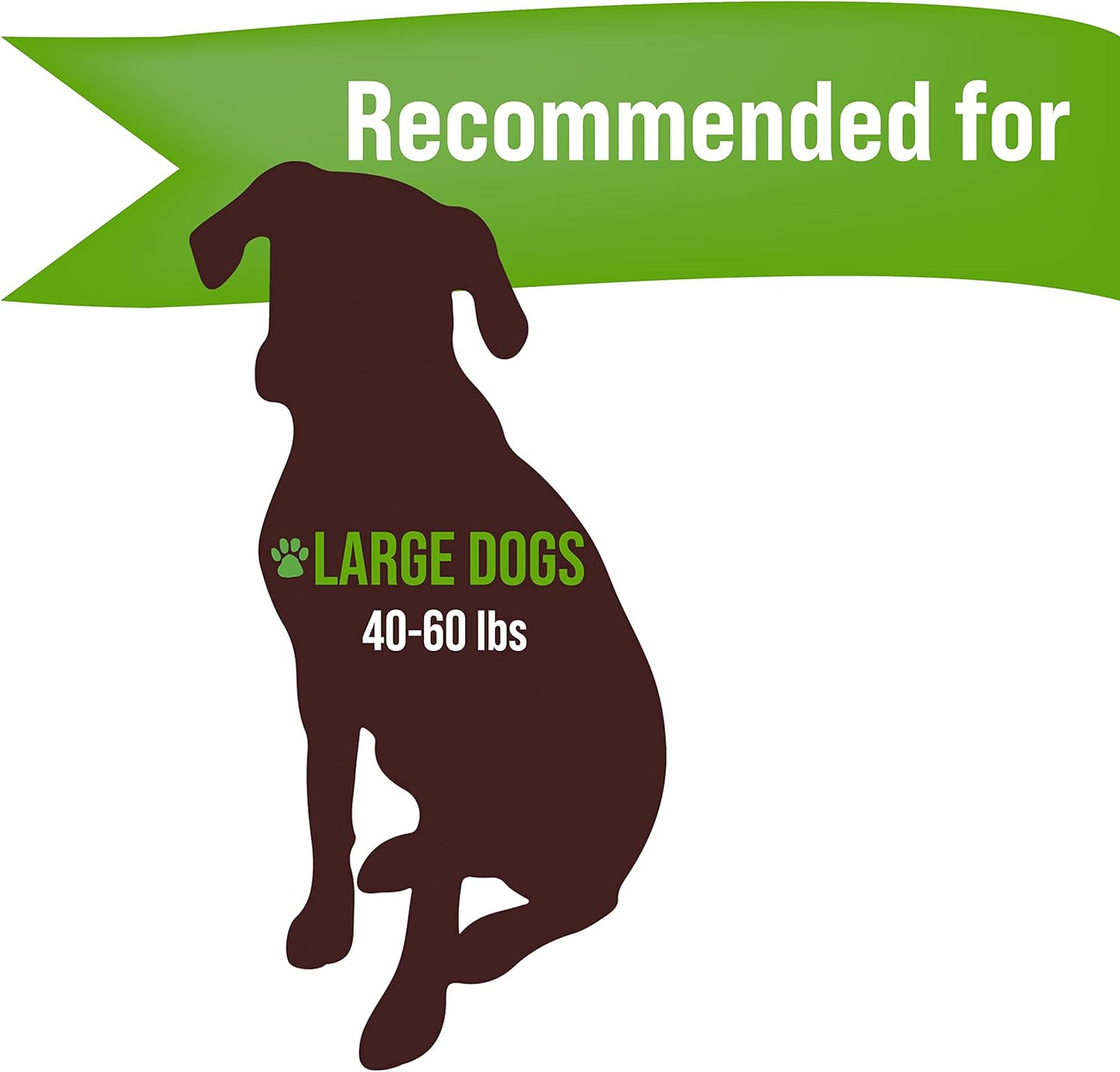 Buck Bone Organics Dog Chews, Elk Antlers for Dogs, Long Lasting Dog Bones for Aggressive Chewers, All Natural, No Preservatives, Wild Shed in The USA (Large 2 Pack)