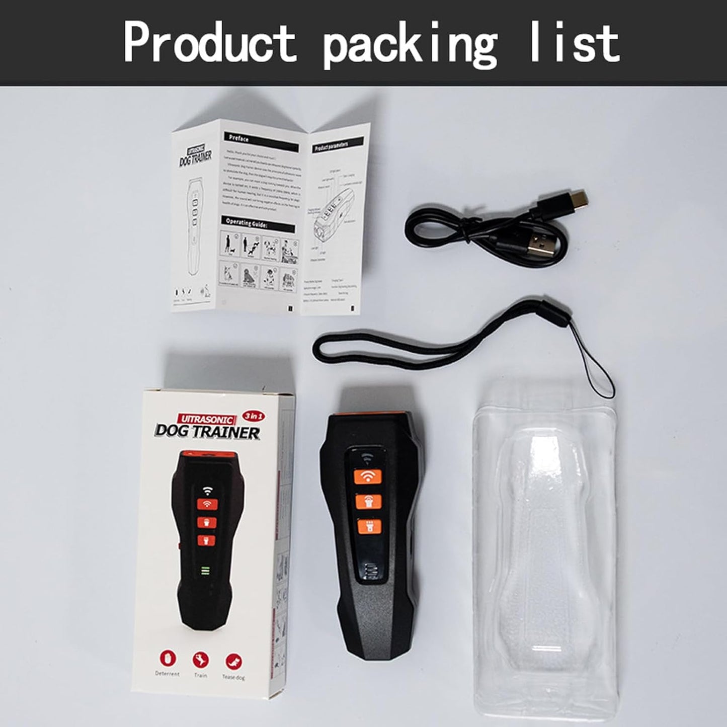 No Bark Ultra, Nobark Ultra Dog Bark Deterrent Device - Long Range Ultrasonic Anti Barking Device for Indoor & Outdoor, Stop Puppy from Crying at Night, Rechargeable Bark Shield for Dogs (Black*1)