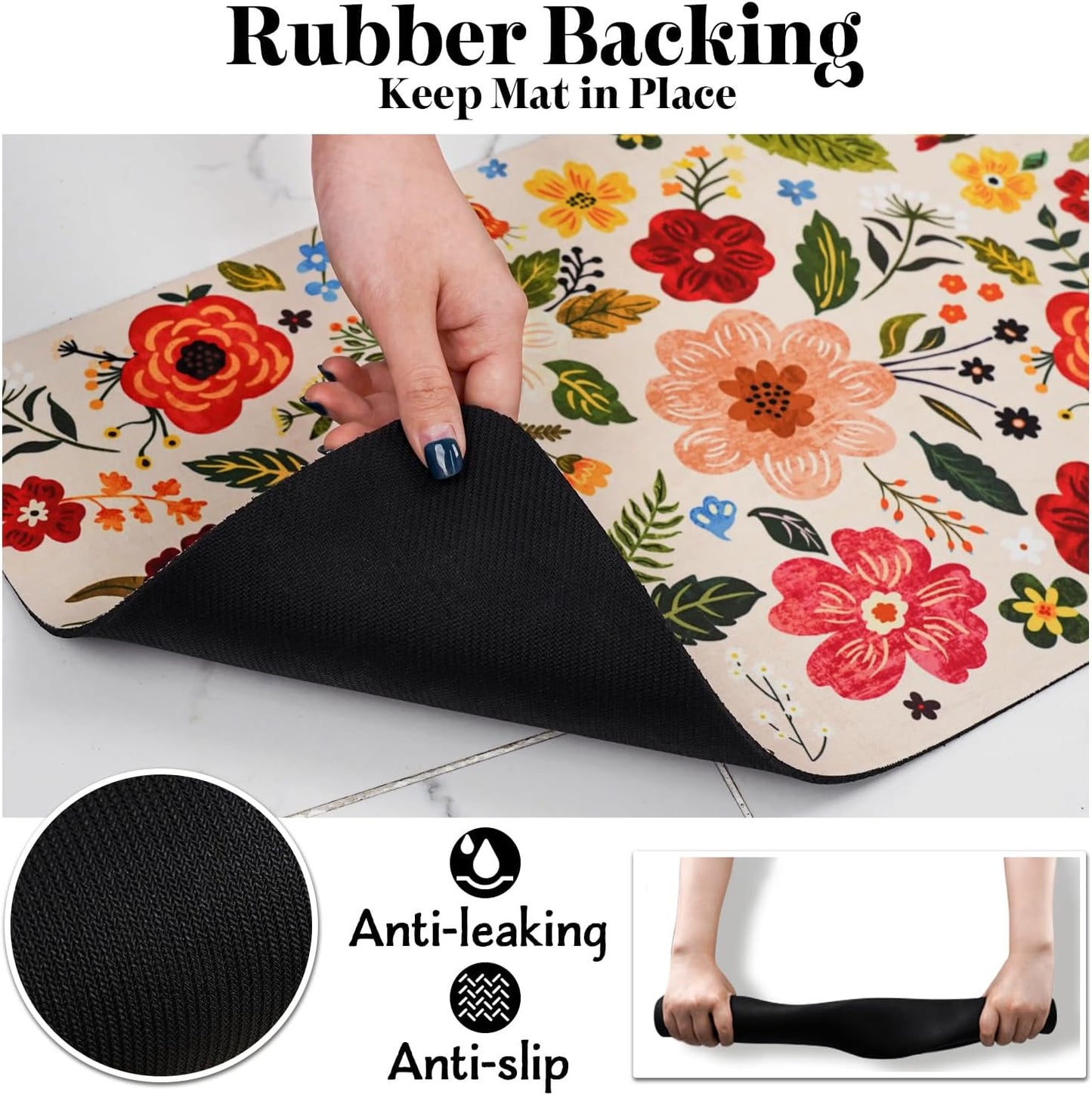 Dog Food Mats for Floors, Absorbent Dog Bowl Mat for Food and Water Dispenser Mat, Quick Dry Cat Food Mat Pet Supplies