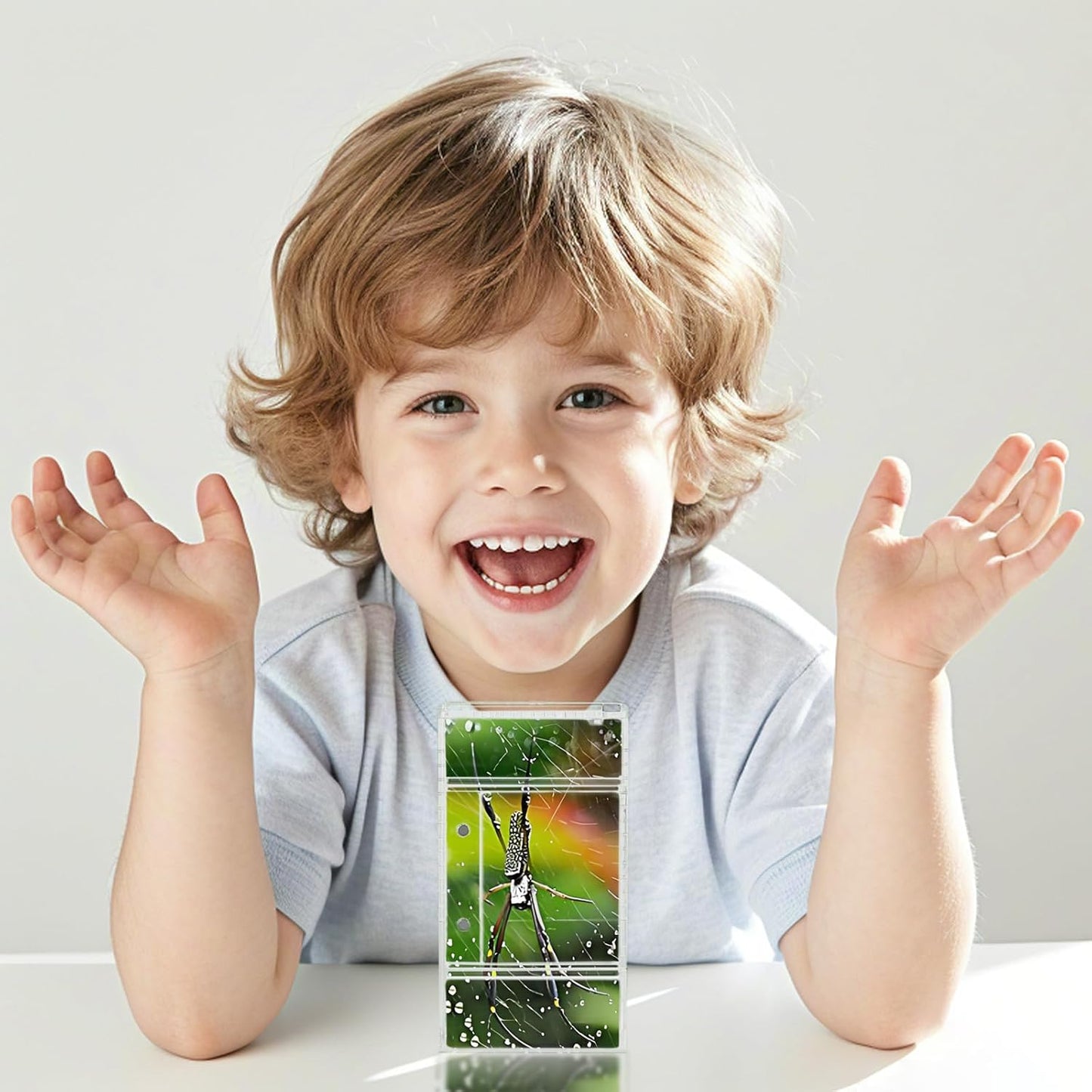 Small Reptile Terrarium β Jumping Spider Enclosure with Water-Holding Design β Spider & Tarantula Enclosure, Praying Mantis Habitat, Reptile Enclosure & Accessories