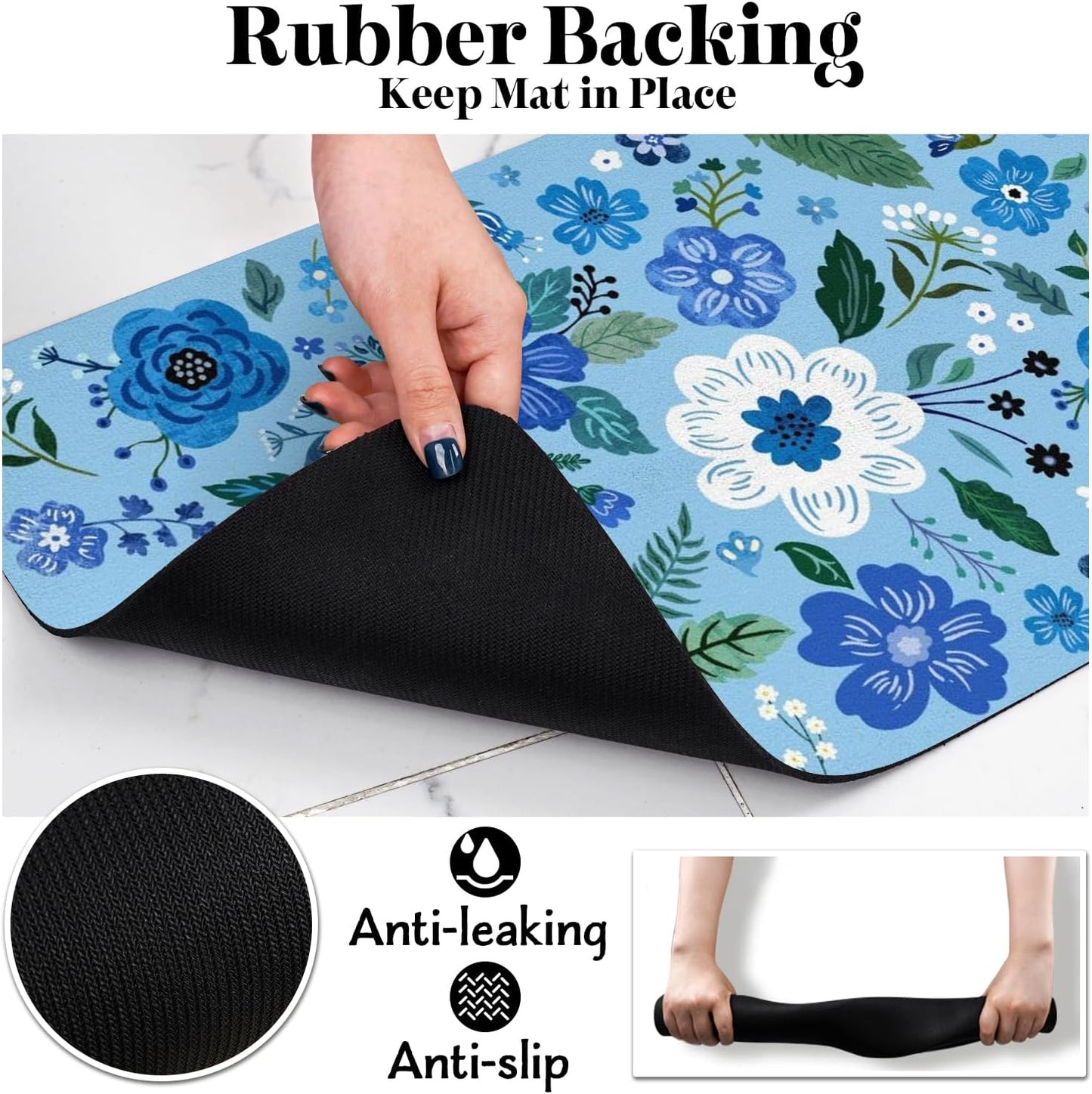 Dog Food Mats for Floors, Absorbent Dog Bowl Mat for Food and Water Dispenser Mat, Quick Dry Cat Food Mat Pet Supplies