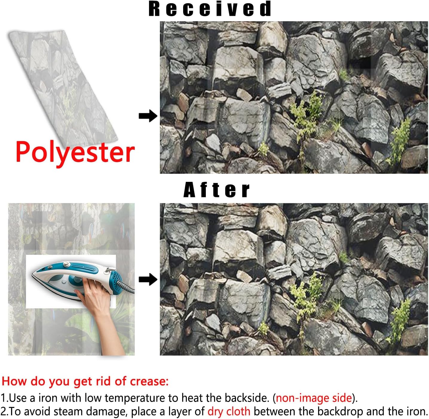 72X24IN Stone Aquarium Background, Rock Fish Tank Background, Natural Rocky Glass Terrarium Background with 8 EVA Double-Sided Tape