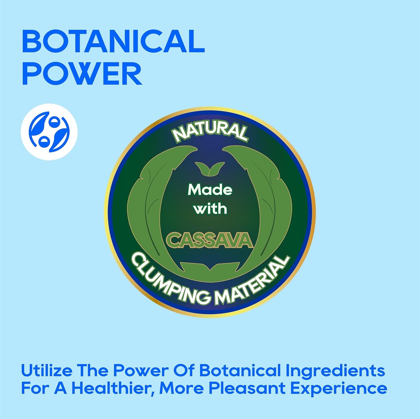 HoneyCare Cassava Cat Litter | Natural Plant-Based Litter | Quick Clumping & Low Dust | Superior Odor Control | Sustainable & Flushable Formula | 24-lbs Value Pack (6 lbs x 4)
