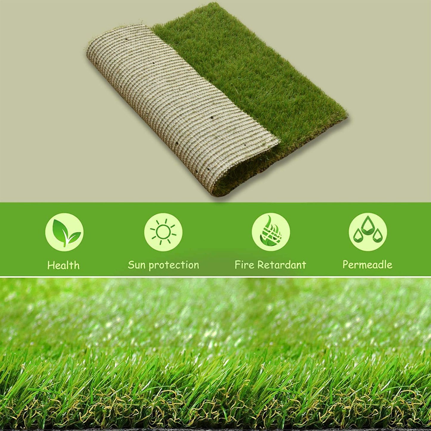 Dog Grass Large Potty Patch, Artificial Dog Grass Bathroom Turf for Pet Training, Washable Puppy Pee Pad, Perfect Indoor/Outdoor Portable Potty Pet Loo