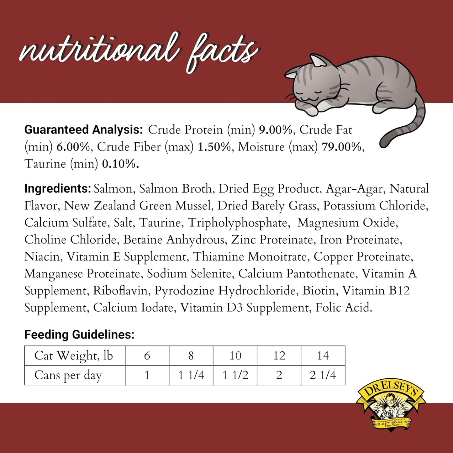 Dr. Elsey's cleanprotein Salmon Recipe Wet Cat Food, Pate 5.3 oz cans (Pack of 24)