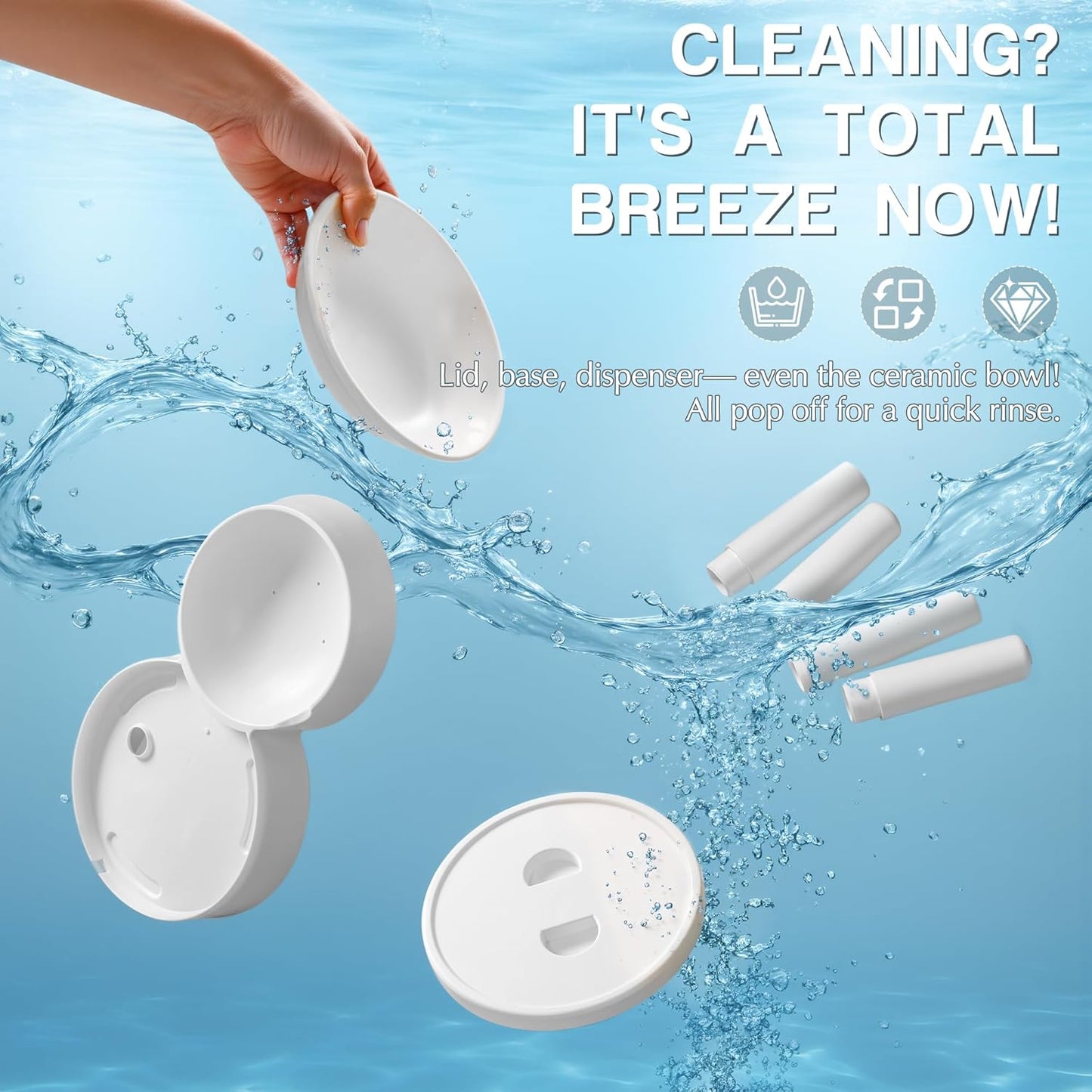 Warcat Vacuum Automatic Smart Cat Feeder with Timed Remote Control & Visual Monitoring, APP-Enabled Pet Food Dispenser for Cats, Dogs & Small Animals, Automatic Feeding Solution