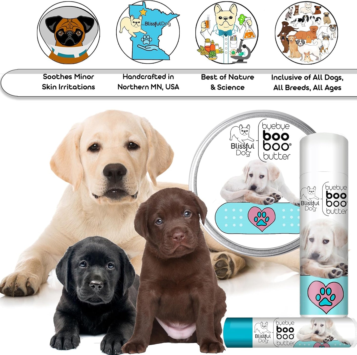 The Blissful Dog Labrador Retriever Boo Boo Butter, 16 oz.
