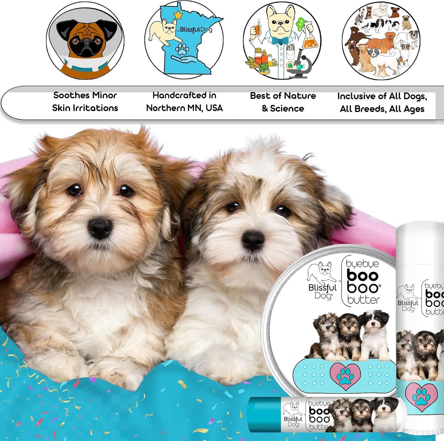 The Blissful Dog Havanese Boo Boo Butter, 16 oz.
