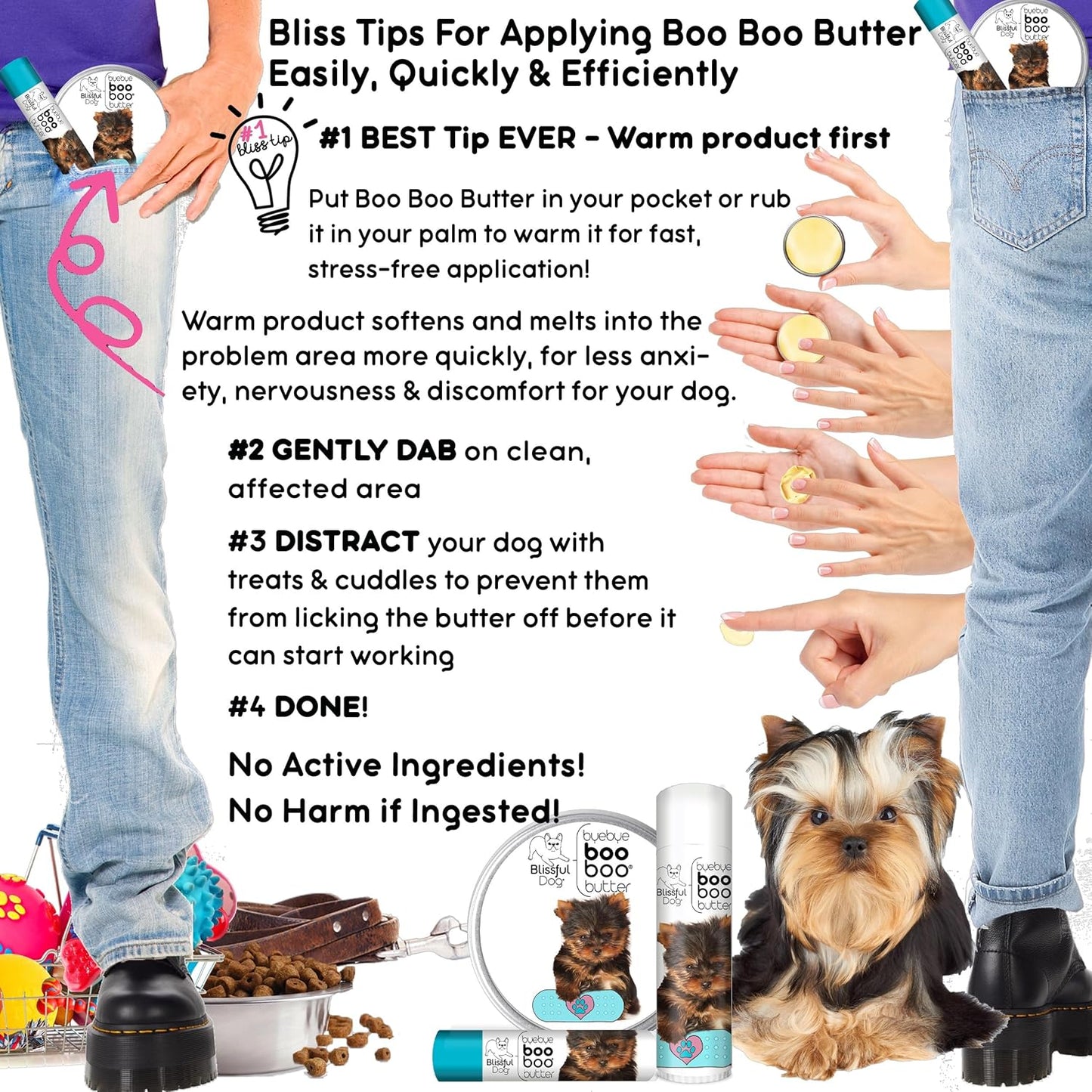 The Blissful Dog Yorkshire Terrier Boo Boo Butter, 16 oz.