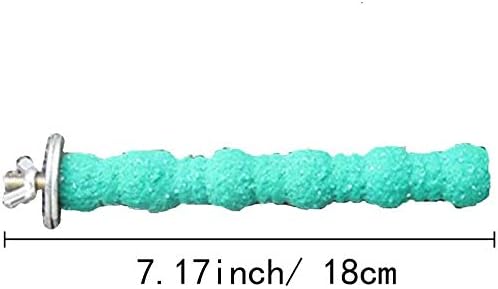 Litewoo 3 PCS Bird Perch Stand Toys Set Wooden Parrot Stand Platform Grinding Paw Trim Beak Nail Stick Cage Accessories Exercise Toys for Small and Medium Birds Parakeet Budgie Cockatiel Cockatoo