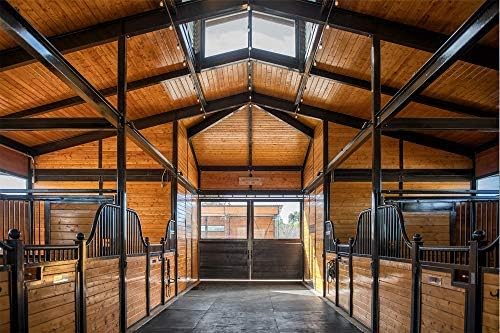 American Floor Mats - Heavy Duty Stall Tiles - Stable/Horse Tiles - Thick, Durable Rubber Flooring Solid Black 8' x 8' Set 3/4" Thick (16 Tiles Total)