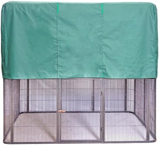 SENY Waterproof Night Cover for Large Walk-in Bird Aviary Cage. (Green Cover Only)