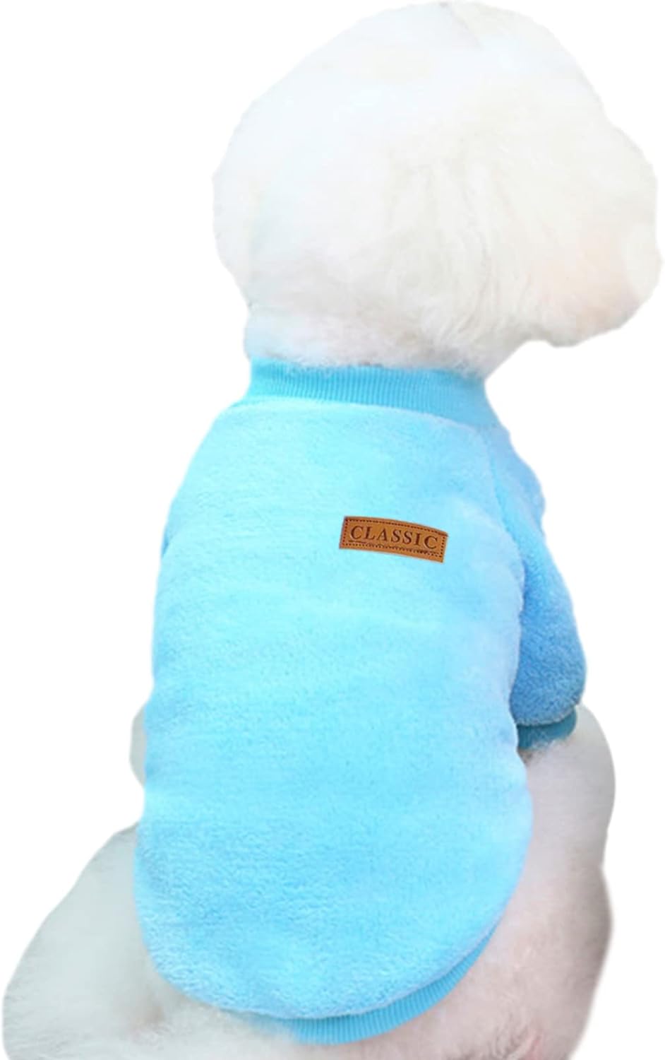 Jecikelon Pet Dog Clothes Dog Sweater Soft Thickening Warm Pup Dogs Shirt Winter Puppy Sweater for Dogs (Z01-Blue, XX-Small)