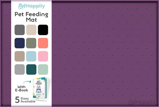 Dog Food Mat - 24x15 Raised Edges Dogs Mat for Food and Water Prevent Spill, Waterproof Cat Food Mats Protect Floors, Easy Clean Dog Bowl Mats for Food and Water, Silicone Pet Feeding Placemats