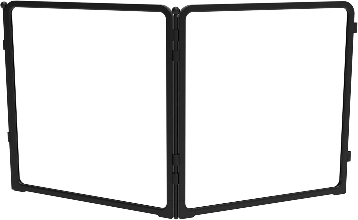 FXW Homeplus Unleashed Indoor Dog Playpen - Stress-Free and Safe Play, Heavy Duty 24 Inch 2 Acrylic Panels Dog Pen for Puppy and Small Dogs, Black│Patented