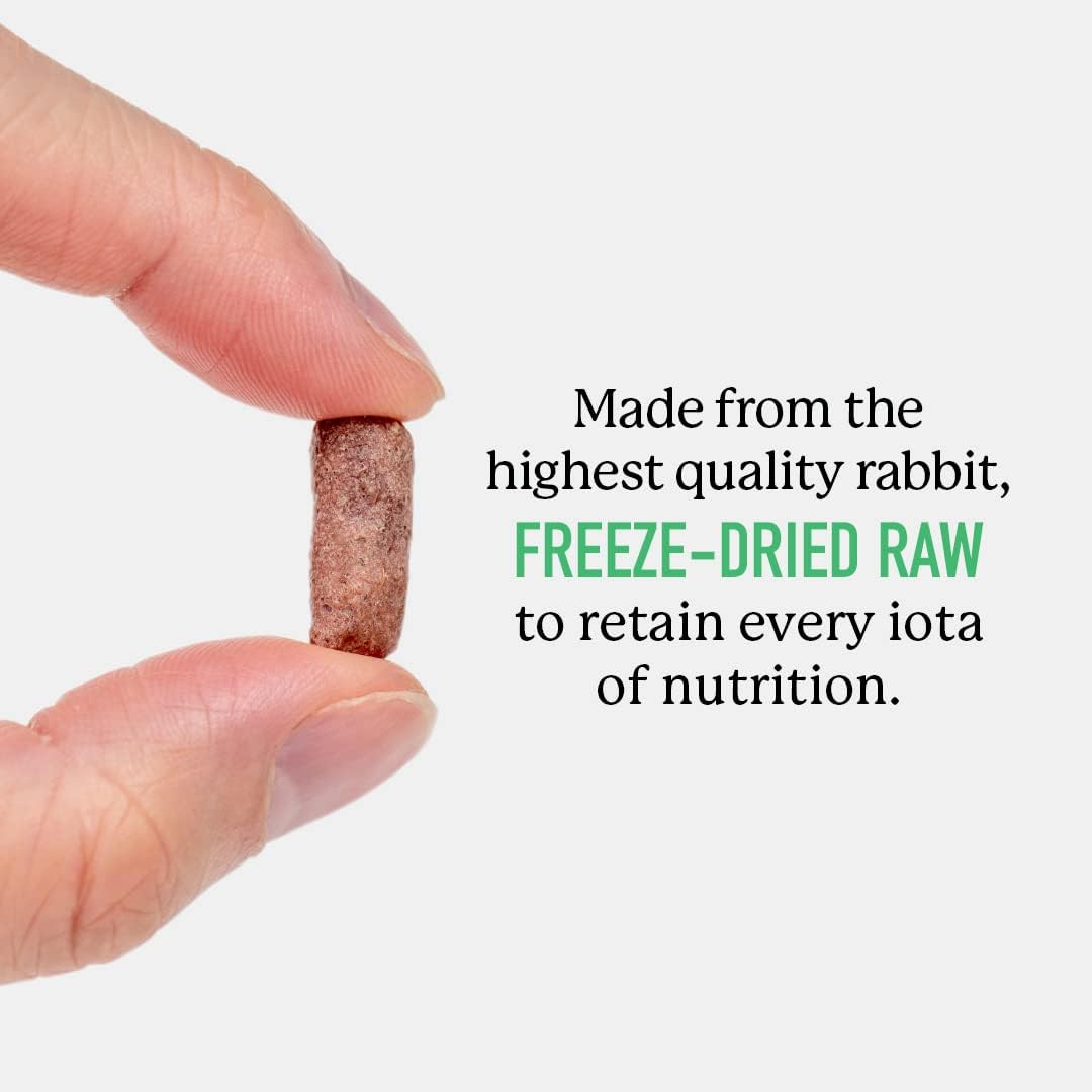 Dr. Harvey's Rabbit Bites Freeze-Dried Raw Dog Treats, Single Ingredient, All-Natural Rabbit Meat Protein for Dogs, Allergen-Free, 7 Ounces (1 Pack)