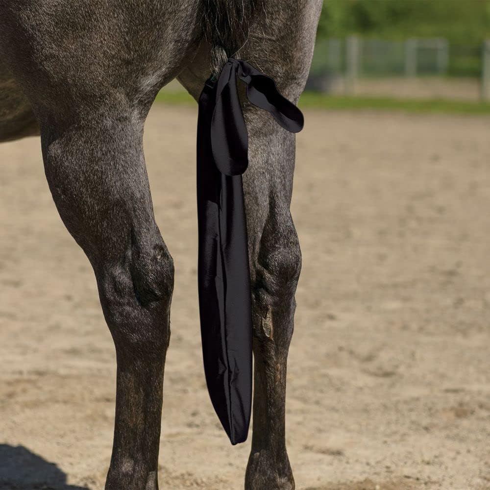 UltraFlex Lycra Tail Bag for Horses | Package of 3 | 24" Long | UV Protection | Smooth Stretch Fit | Keeps Tails Clean & Braided