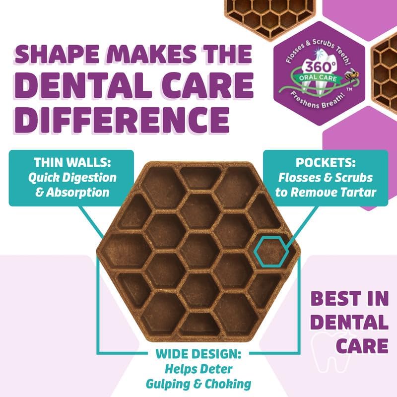 Dog Dental Treats – Vet VOHC Approved, Removes Tartar & Cleans Teeth – Yummy High Protein Chicken Treat for Extra Small Dogs (Mini Pack, 30 Count)