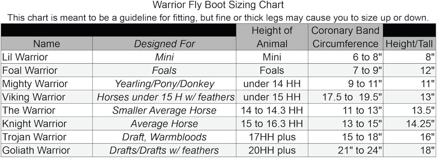 Warrior Fly Boots for Horses - Breathable Mesh Horse Boots for Fly Protection & Leg Comfort - Set of 4 (The Warrior, Purple)
