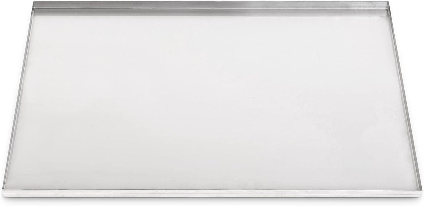 40.38" x 24.25" Metal Replacement Dog Crate Pan Chew Proof Crack Proof Pet Kennel Tray Central Dog Training Crate Pan Pet Supplies, Galvanized, 1" H