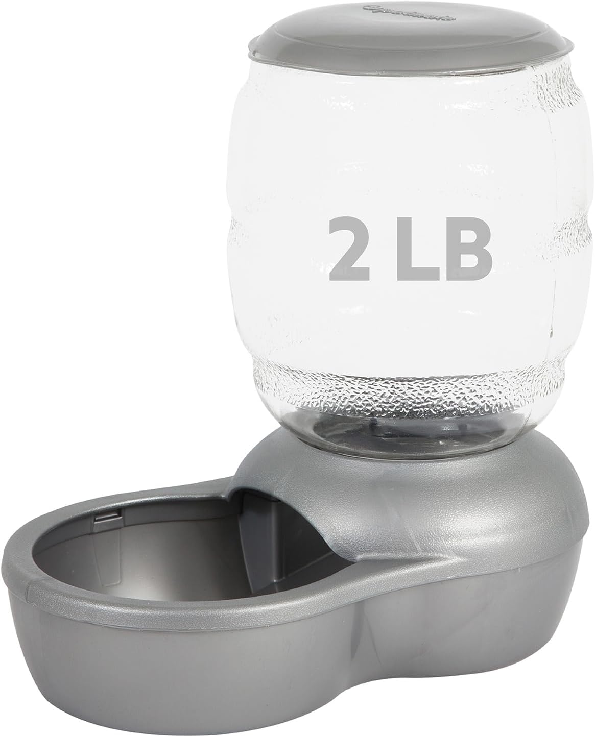 Petmate Replendish Feeder with Automatic Cat and Dog Feeder Grey, Made in USA