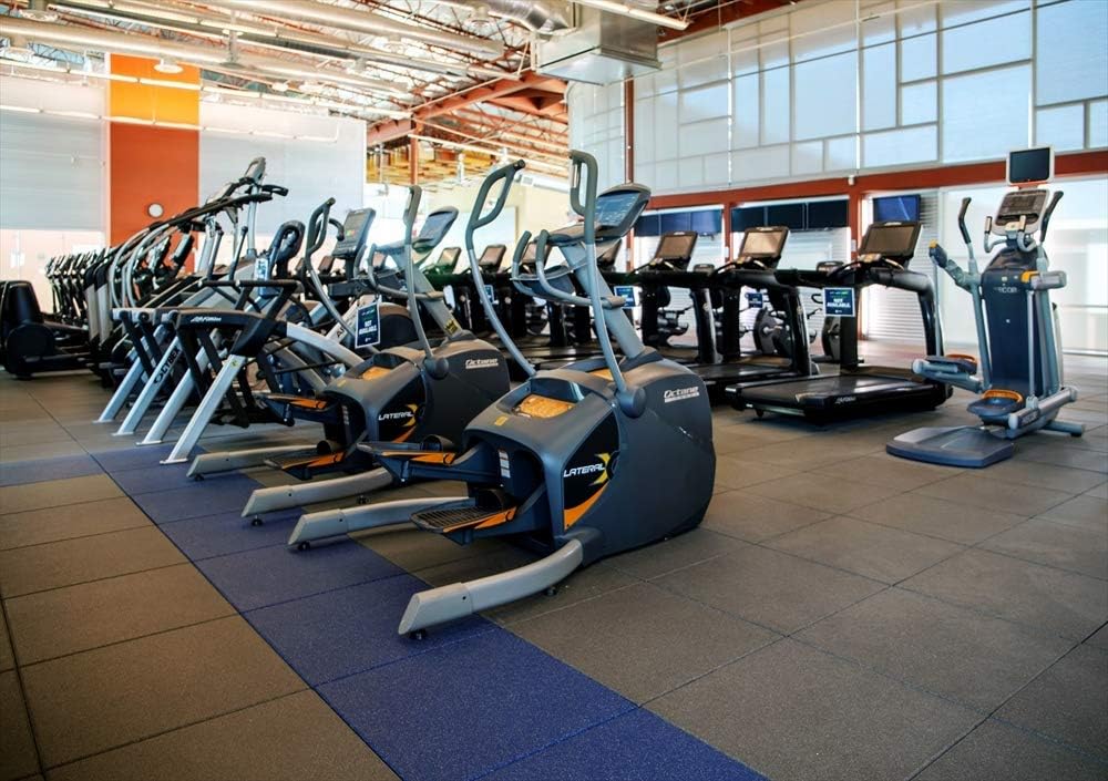 American Floor Mats - Extreme Rubber Gym Tiles - 1 Inch Thick Colorful Rubber Gym Tiles - Superior Shock and Sound Absorbing Tiles - Solid Black 10 Tile Pack (Covers 40 Sq Ft)