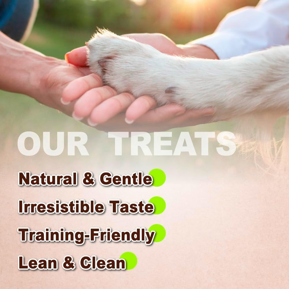 AFreschi Natural Turkey Treats Star Bites –6 oz, Hexagonal Shape, USA-Sourced Trukey, All-Natural, Hypoallergenic, Low-Fat, Healthy & Easily Digestible, Puppy & Training Snack & Small Dogs