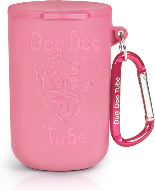 Dog Doo Tube Filled Dog Waste Bag Holders - Reusable Dog Poop Bag Tubes Designed to Keep in Odors and Germs