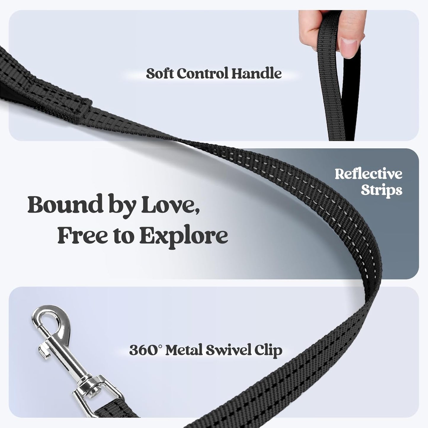 rabbitgoo Dog Harness Small Sized and Leash Set, Step in Soft Light Puppy Vest, Breathable Mesh Pet Harness, Reflective for Safe Easy Walking, Black S