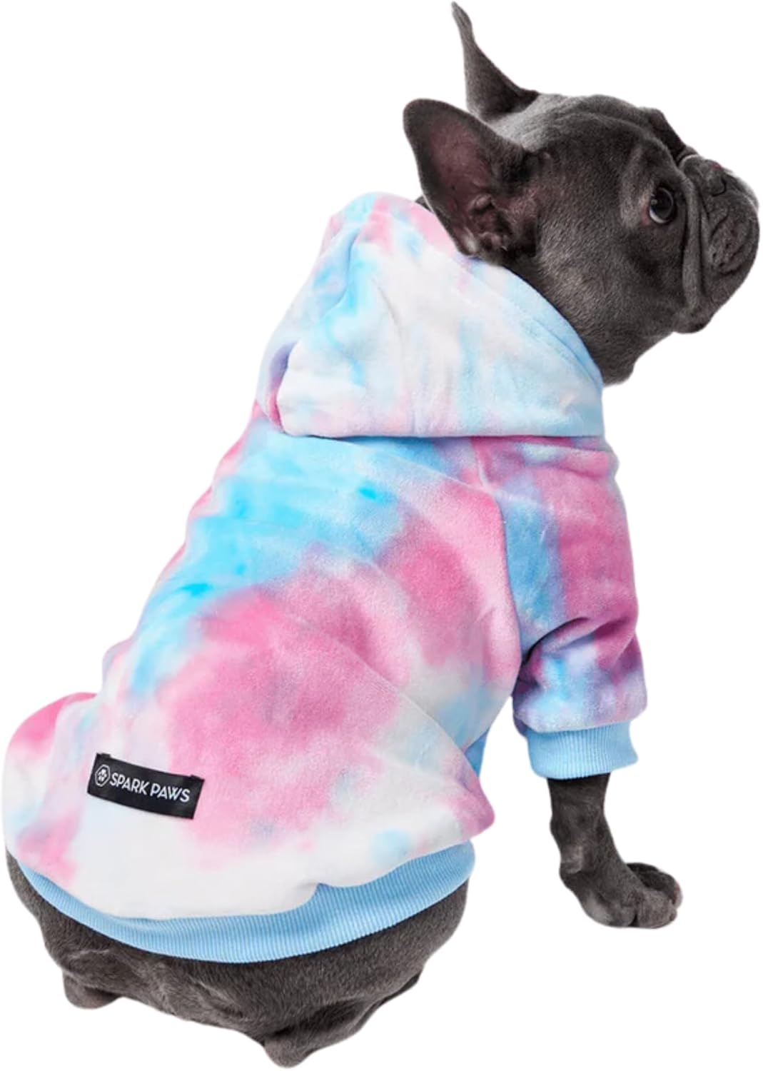Spark Paws Dog Hoodie – Premium Dog Sweater for Small, Medium, and Large Dogs | Warm Outfits for French Bulldogs, Pitbull, Puppy, Winter Jacket Alternative - Snow Cone - M