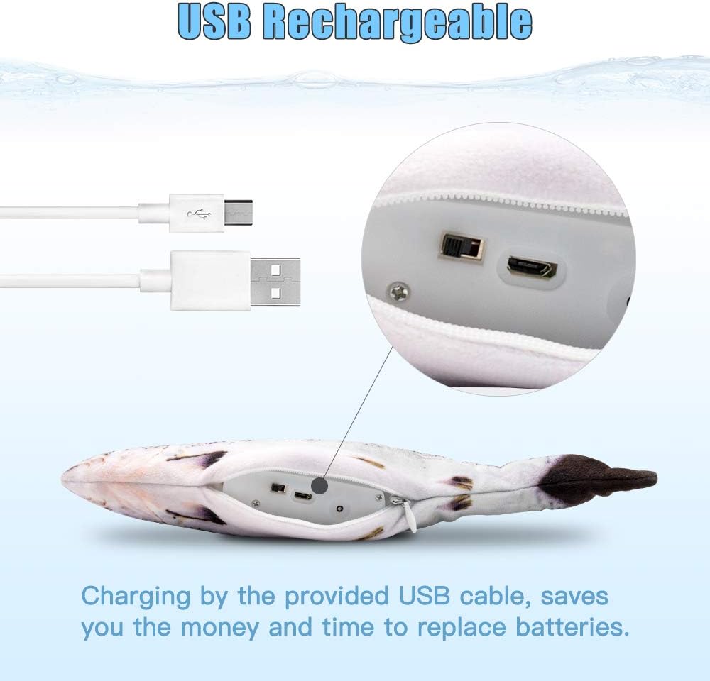 TOOGE 2 Pack 9" Floppy Fish Cat Toys with SilverVine and Catnip for Indoor Cats Interactive Flopping Fish Cat Kicker Catnip Toys for Cats Puppy Small Dogs (Salmon + Rainbow Trout)