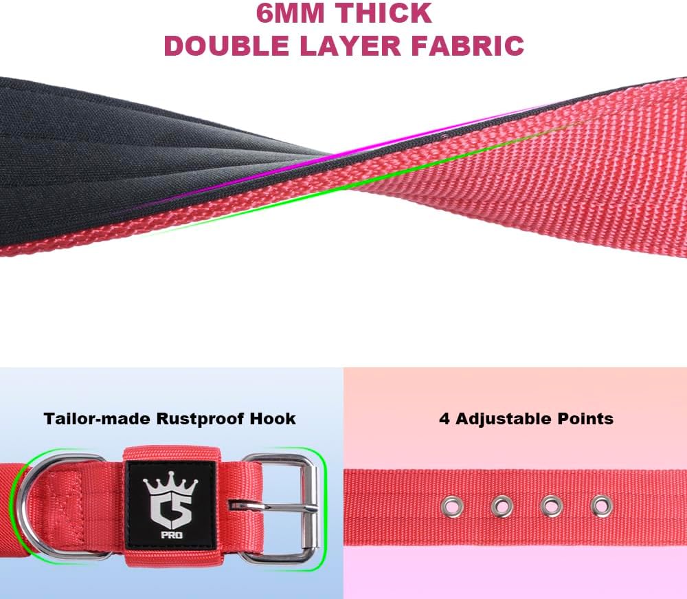 TSPRO Tactical Dog Collar 1.5 Inch Wide Thick Dog Collars with Heavy Duty Metal Buckle, Durable, Strong, Adjustable for Medium to Large Dogs (Camo Green L)