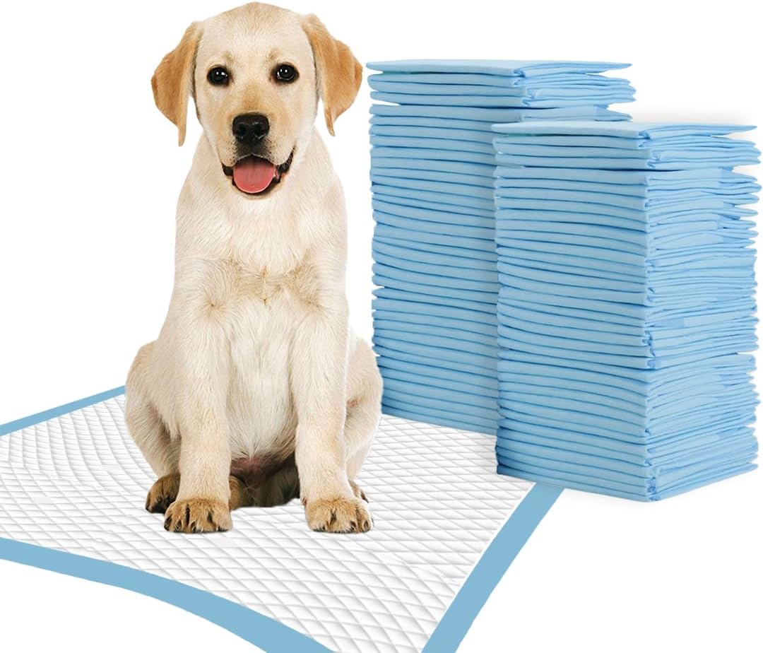 TBM Puppy Pads 100 Count - 23.6" x 23.6" - Super Absorbent Pee Pads for Dogs - Premium Leak-Proof - Pets Potty Training Essentials - Disposable Quick- Dry Pads for Puppies | Cats | Rabbits
