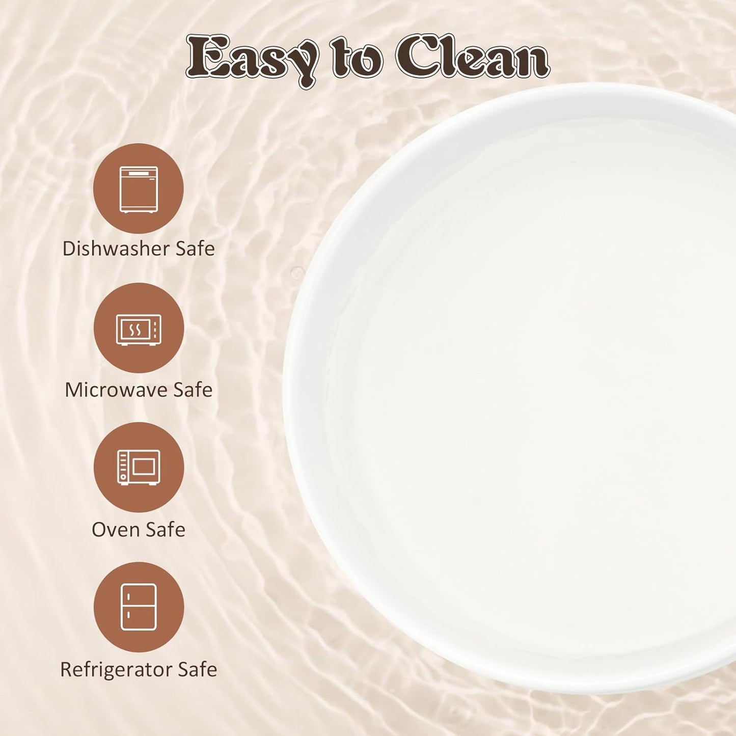 SPUNKYJUNKY Raised Ceramic Dog Bowls Set with Non-Slip Acacia Wood Stand for Large Sized Dog(60.87 OZ, White)