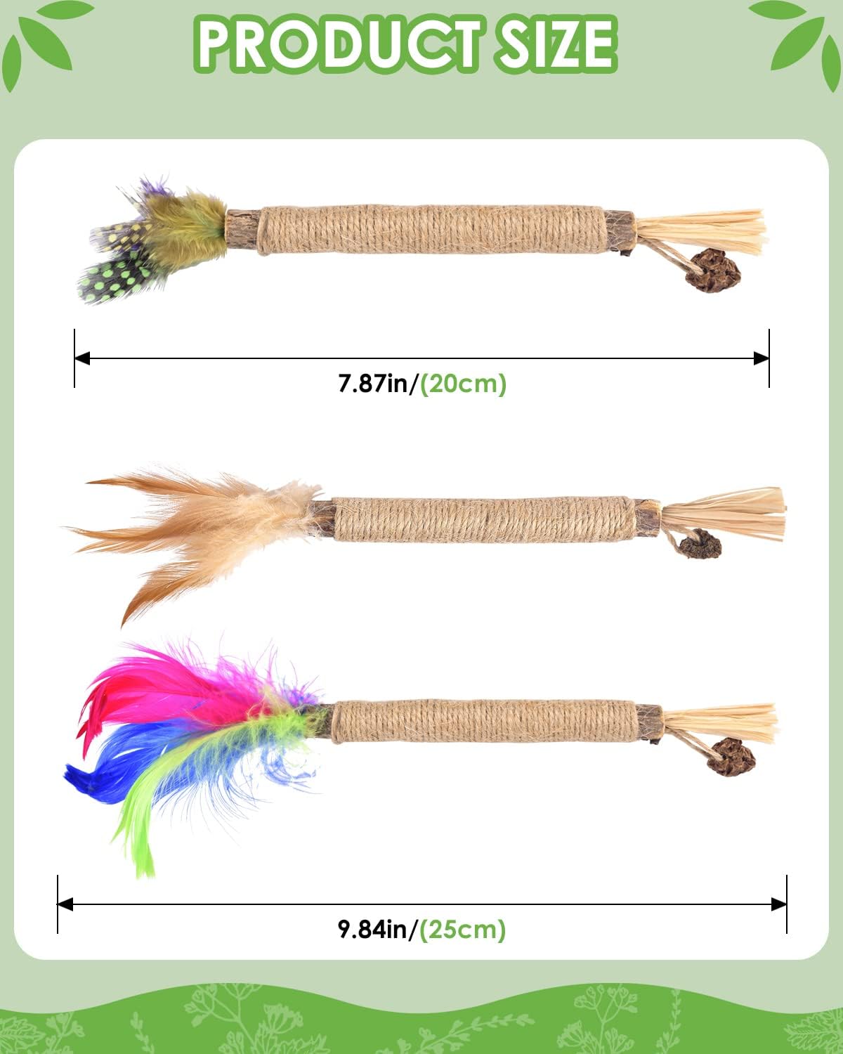 TINDTOP Silvervine Chew Sticks for Cats, Natural Catnip Chew Toys for Kittens Teeth Cleaning, Matatabi Dental Care, Increase Appetite, Calm Cat Anxiety and Stress, Cat Dental Toy (3 Pack)