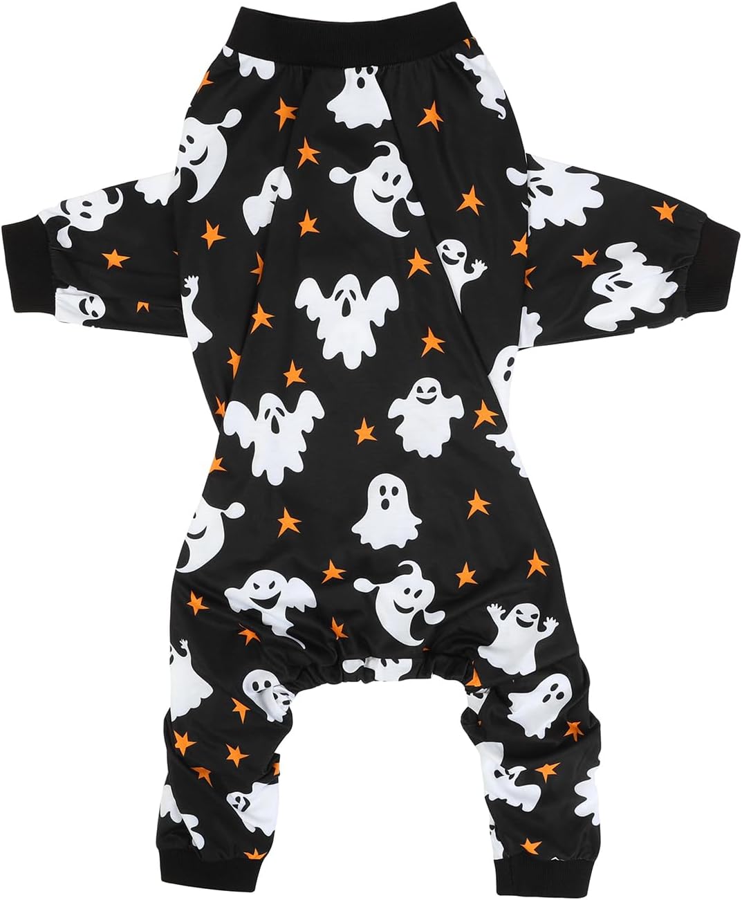HDE Dog Pajamas One Piece Jumpsuit Lightweight Dog PJs Shirt for M-3XL Dogs Ghostly Stars - M