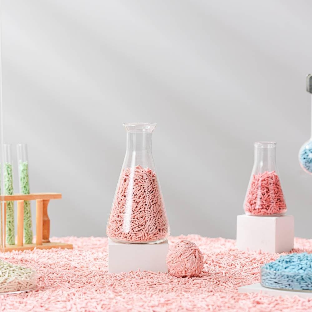 Tofu Cat Litter Natural Clumping Tofu Cat Litter, Fast Clumping and Easily Scoop-able 5.5lb/88oz 5 Scents - Watermelon, 3 Pack