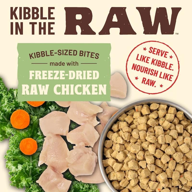 Primal Kibble in The Raw, Freeze Dried Cat Food, Chicken, Scoop & Serve, Made with Raw Protein, Whole Ingredient Nutrition, Crafted in The USA, Dry Cat Food, 64 Ounce (4 lb) Bag