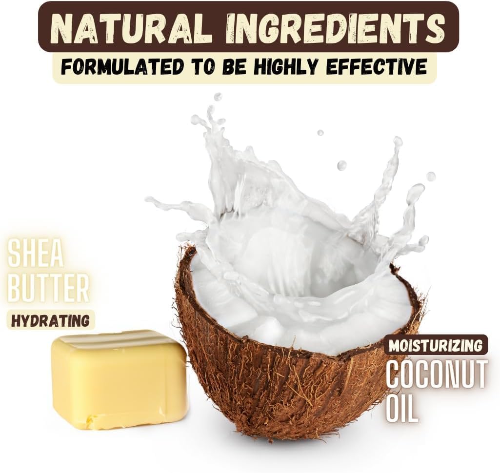 Deshedding Dog Shampoo Bar for Shedding Control, Natural Ingredients with Coconut Oil & Shea Butter | No Plastic Waste, Vegan, 9 - Value Pack