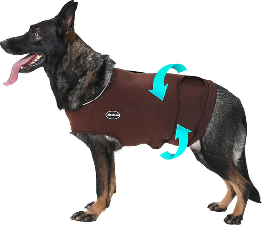 Dog Anxiety Vest, Skin-Friendly Thunder Jacket for Dogs, Dog Calming Shirt for Thunder, Fireworks, Vet Visits and Separation - Keep Pet Calm Without Medicine & Training, Anti Anxiety for Dogs