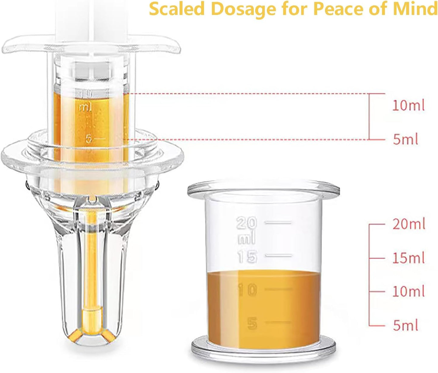 Pet Liquid Feeding Kit Pet Feeding Syringe Soft Tip, Cat Dog Syringe Bottles for Pet Feeding,Pet Medical Feeding Dispenser Tool (Blue)