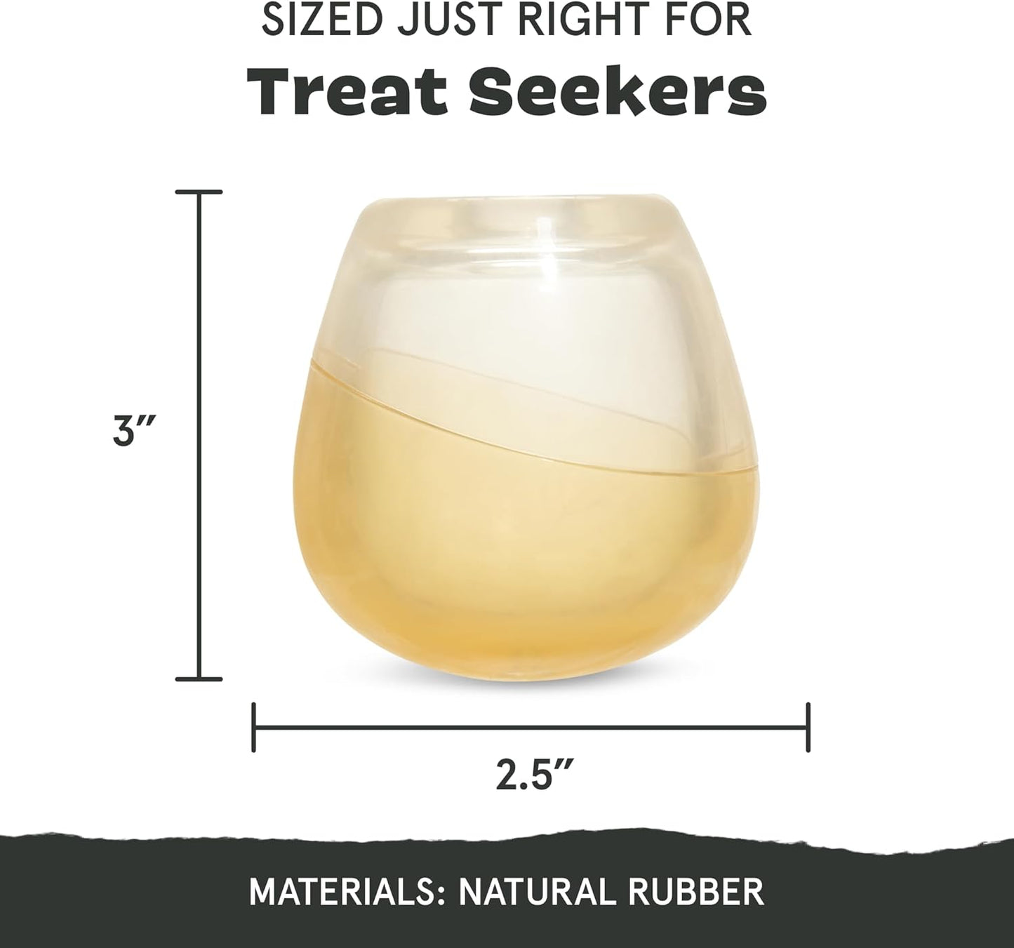 Barkbox Tipsy Rosé Rubber Wine Dog Toy – Treat Dispensing Dog Toys – Puppy and Pet Toys for Medium to Large Dogs