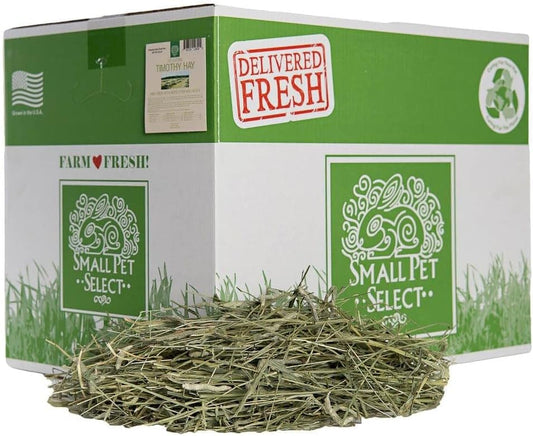 Small Pet Select 1st Cutting Timothy Hay, Animal Food for Guinea Pig, Rabbit, Hamster, Bunny, or Chinchilla, Natural Hay Grown in the USA, 20lb