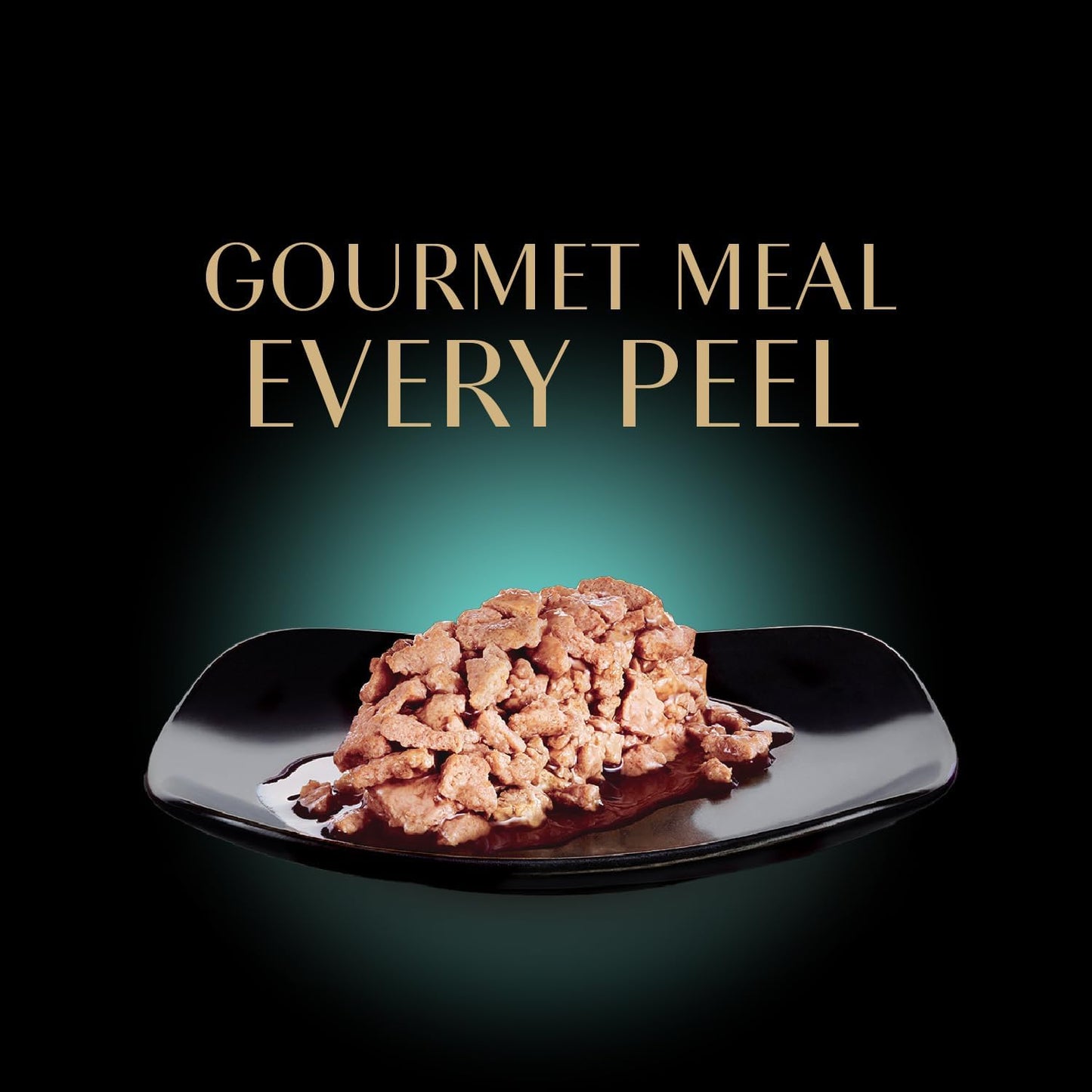 Sheba Perfect Portions Wet Cat Food Cuts in Gravy Variety Pack, Roasted Chicken, Tender Turkey, with Sustainable Salmon, and with Sustainable Tuna, 2.6 oz. Twin-Pack Trays (48 Count, 96 Servings)