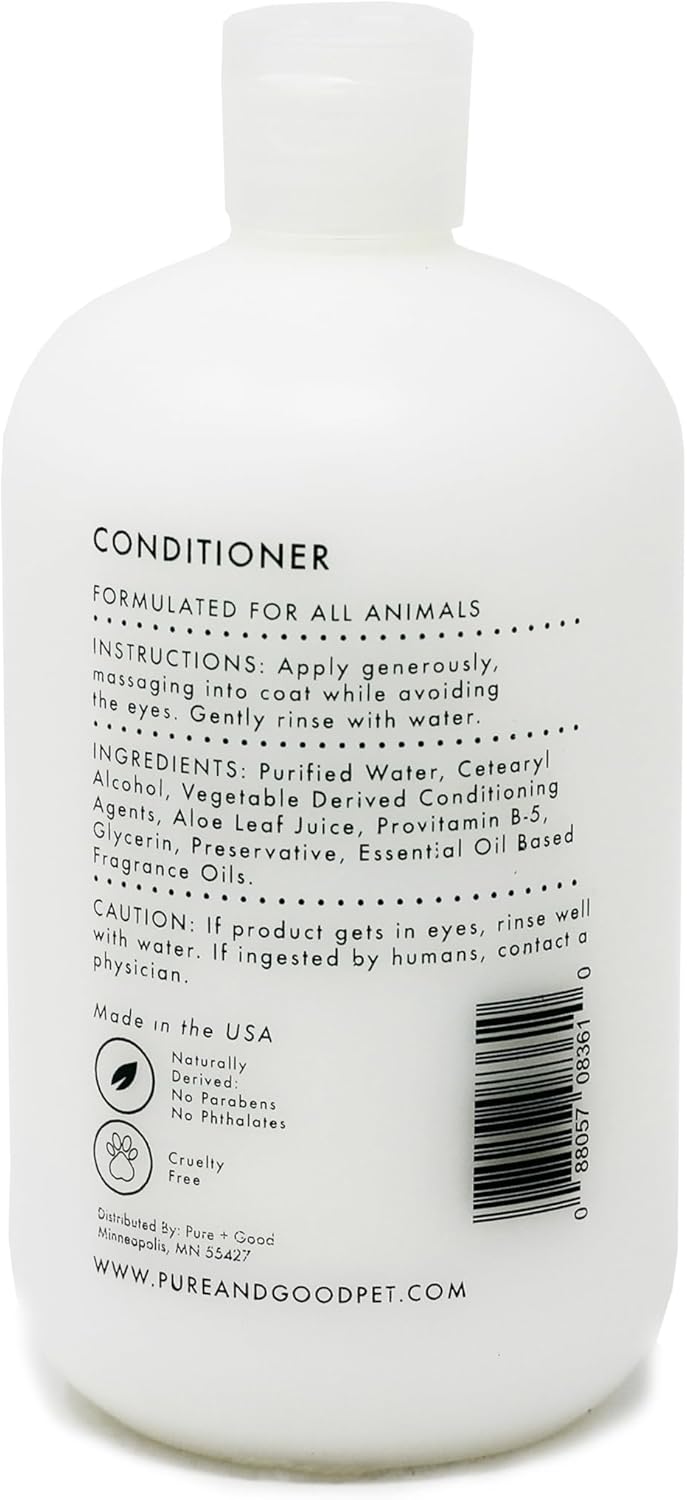 Cedarwood + Sage Shampoo and Conditioner Set, warm & herbal sage fuse with hints of camphor & eucalyptus in cedarwood, Formulated for All Pets, Gentle and Cleansing, Made in USA 16 fl oz