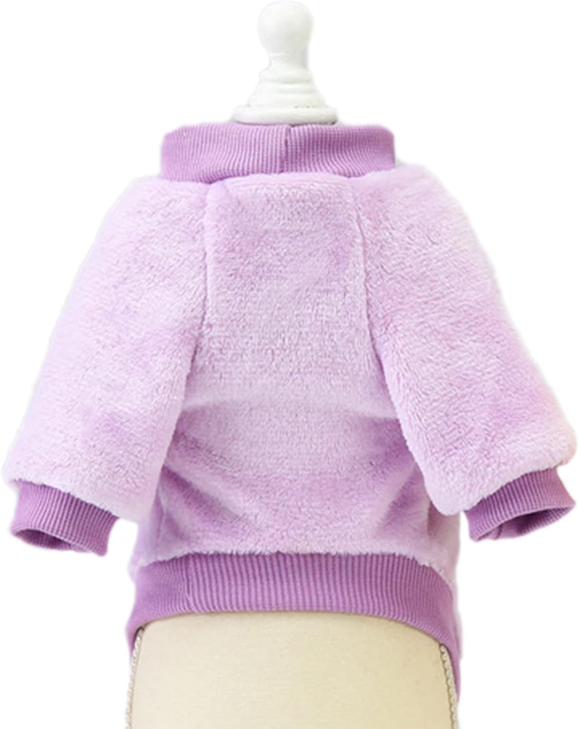Jecikelon Pet Dog Clothes Dog Sweater Soft Thickening Warm Pup Dogs Shirt Winter Puppy Sweater for Dogs (Z01-Purple, Small)
