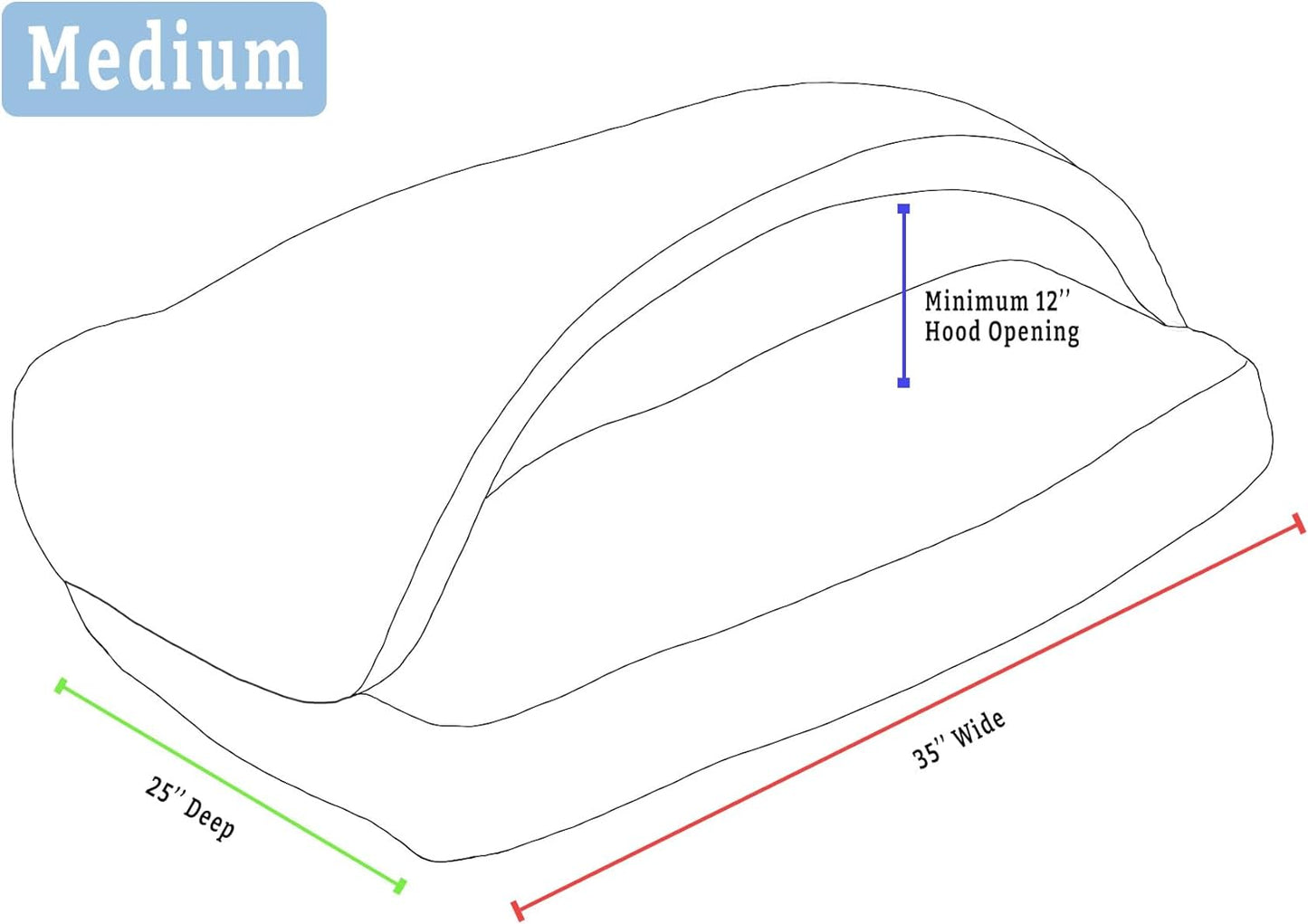 Snoozer Rectangle Cozy Cave Dog Bed - Indoor Dog Bed with Cover Cave, Covered Calming Burrow for Small & Medium Sized Pets with Blanket Attached, Enclosed, Washable - Medium, Khaki