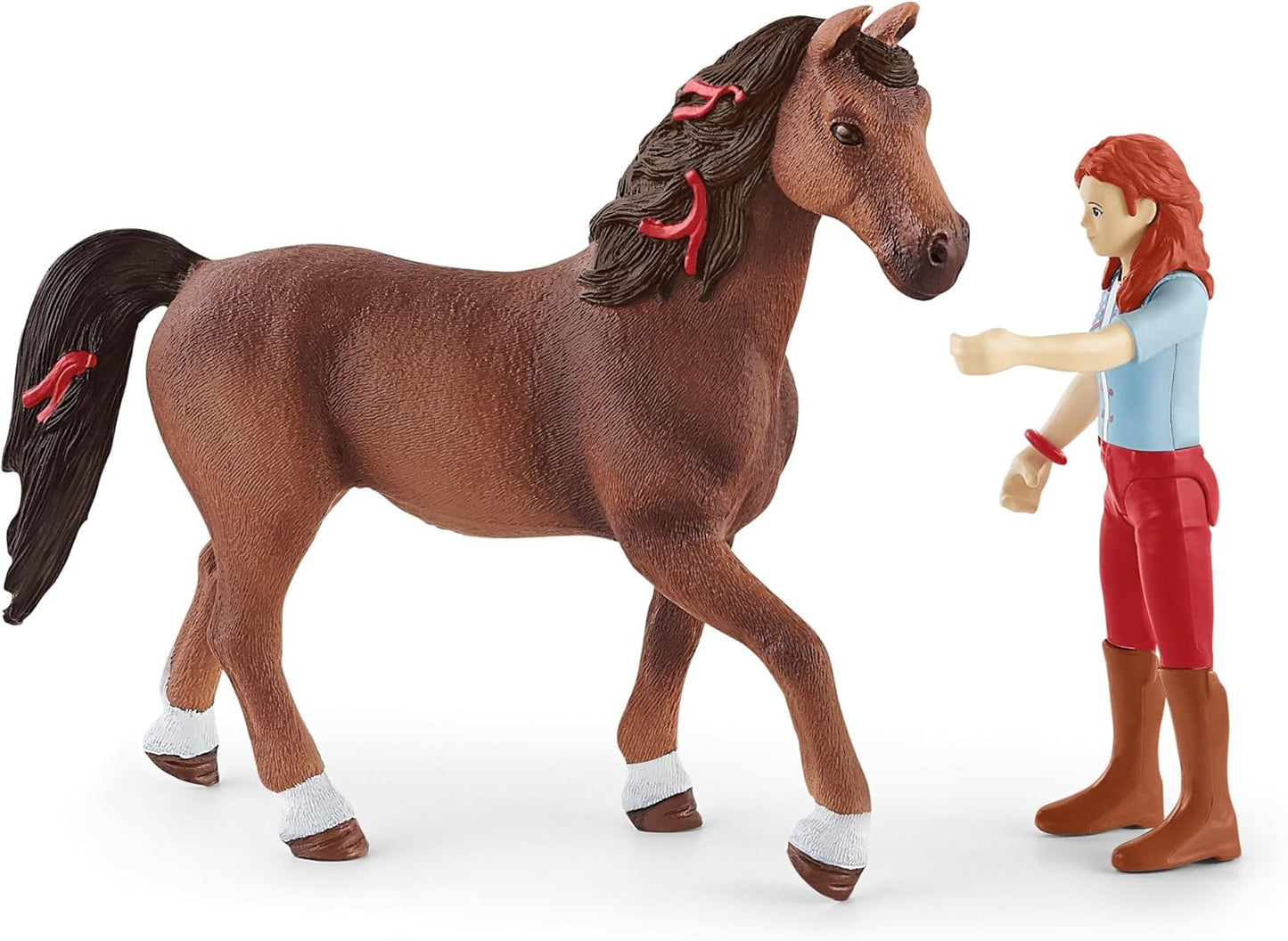 Schleich Horse Club - Complete 40PC Horse Club Rider Playset - Hannah, Sofia, Lisa and Sarah Poseable Rider Figures with Horses and Riding Accessories - Equestrian Toy Set for Kids Ages 5+ | 72221